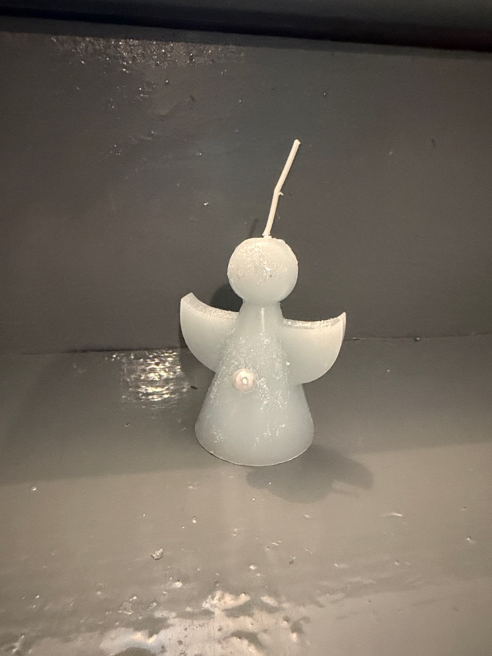 Angel-Shaped Decorative Candle - White